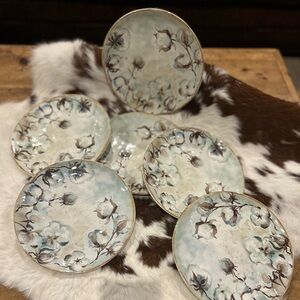 HTF ✨ Cotton Boll Plates - Discontinued